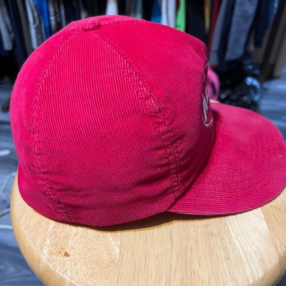 Alpo Red Corduroy SnapBack Hat - Picture 4 of 7